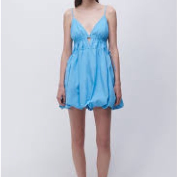 (48) ❤️ BNWT Jonathan Simkhai Amira dress in Capri - Picture 2 of 7